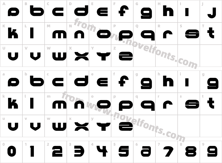 Ultraworld blackCharacter Map