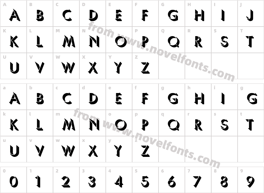 Umber BoldCharacter Map