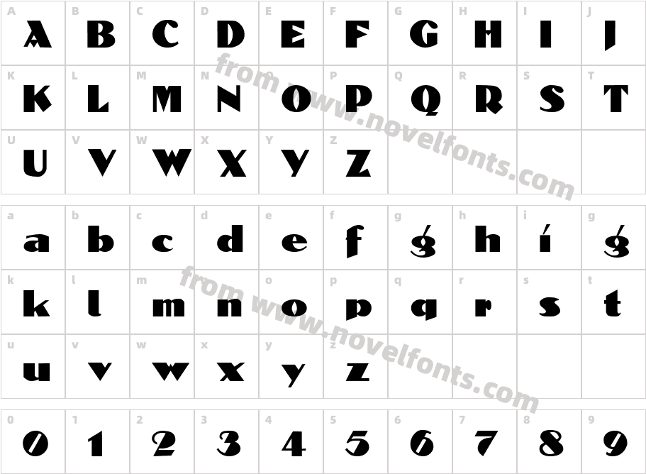 DolmenCharacter Map