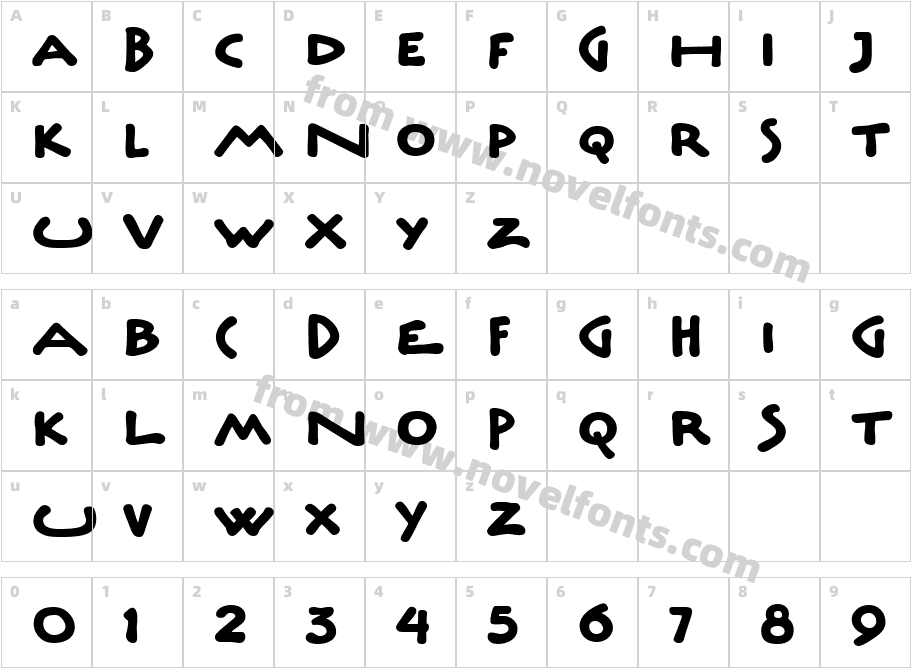 Underscript ITCCharacter Map