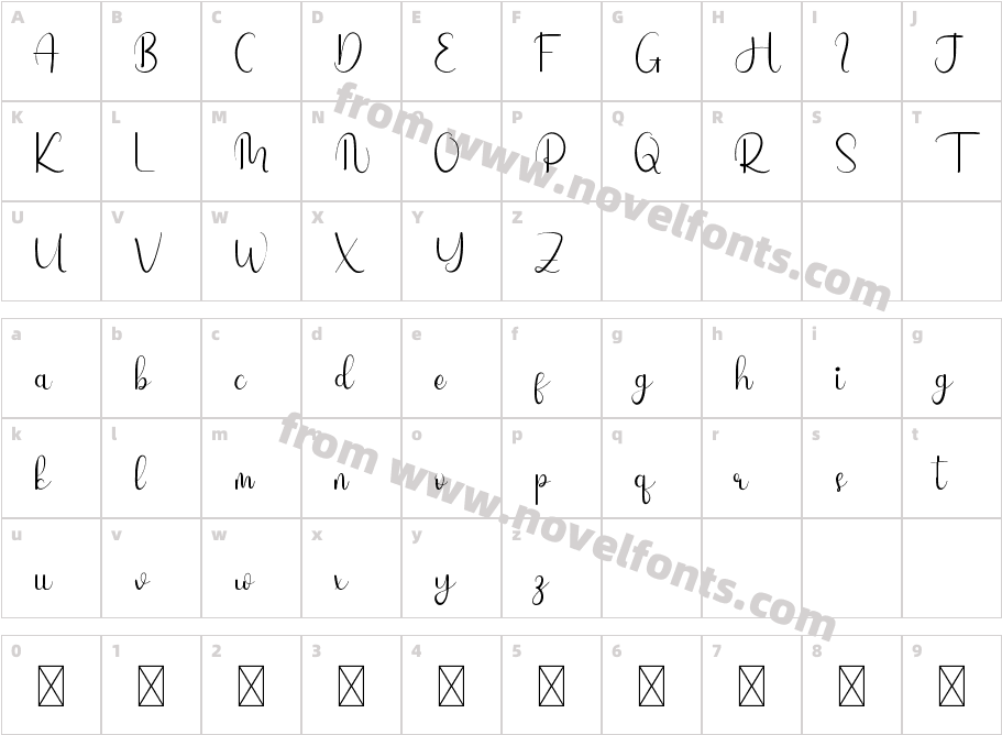 UndertonesDemoRegularCharacter Map