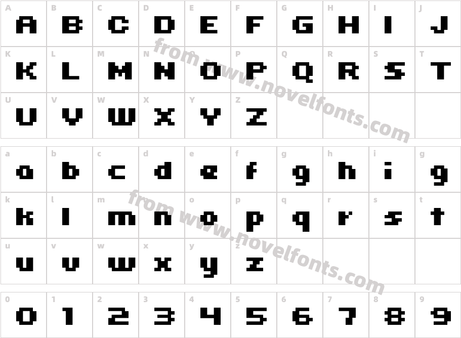 Uni0564Character Map