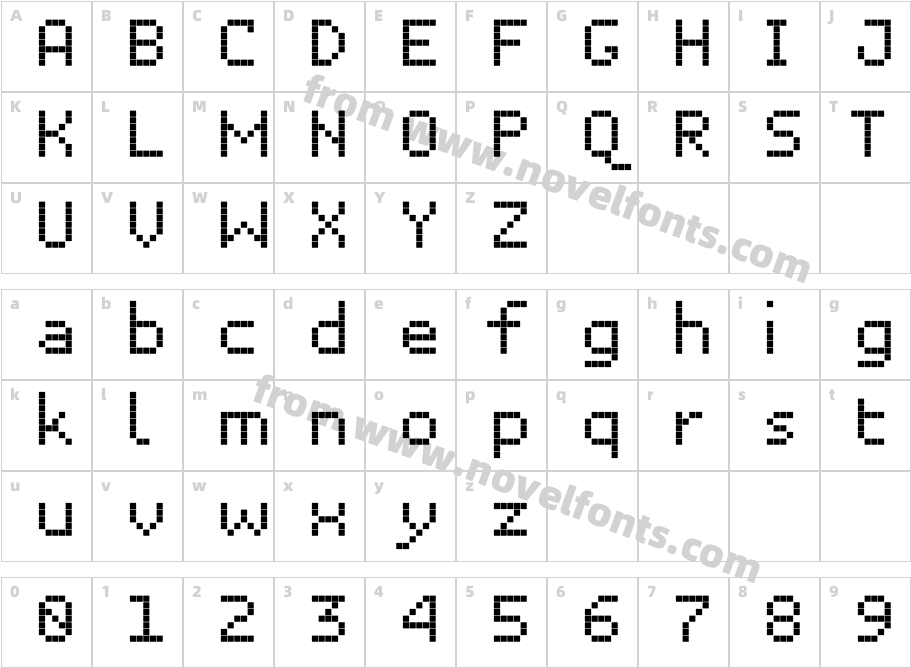 Unibody 8Character Map