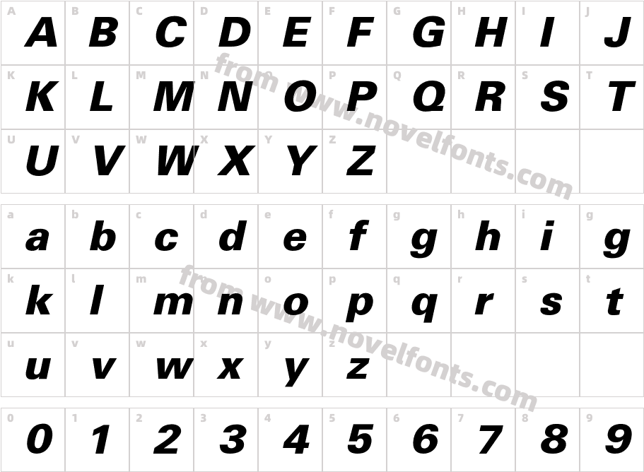 UniformBlackObliqueCharacter Map