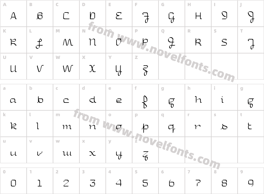 Uniglow-FiftyCharacter Map