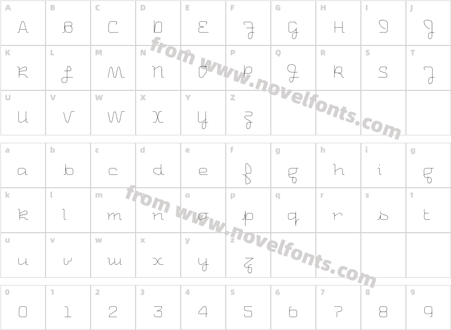 Uniglow-TenCharacter Map