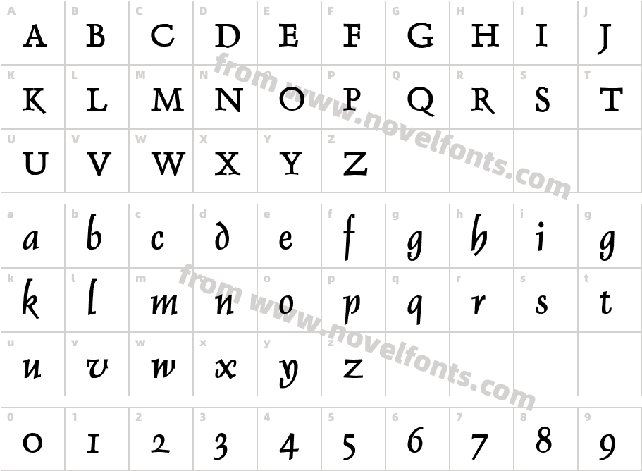 Dolphin BoldCharacter Map