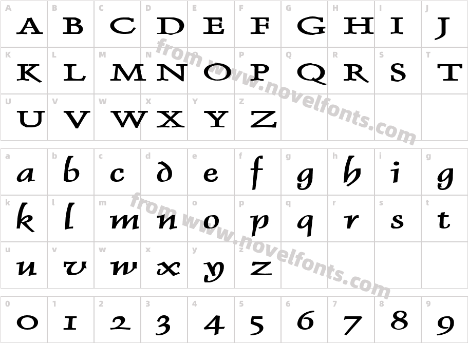 Dolphin Extended BoldCharacter Map