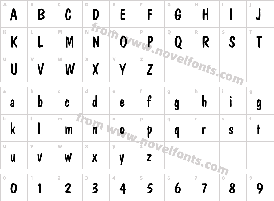 DomCasualStdCharacter Map