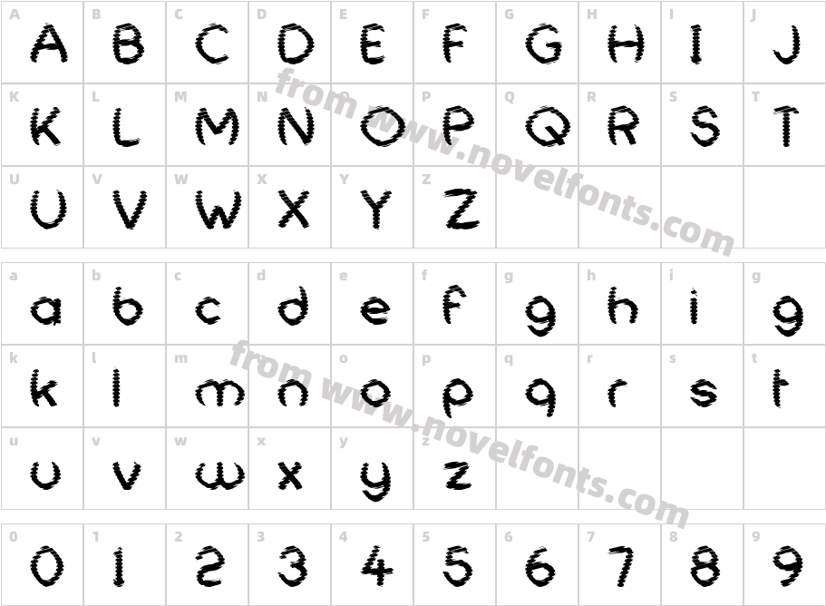 Universal ShatterCharacter Map