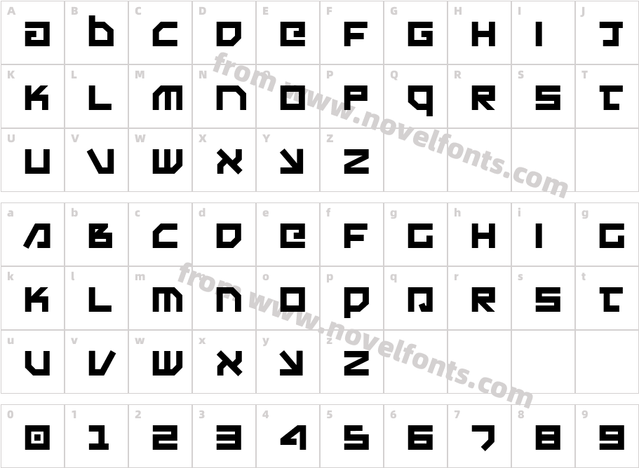 Uno EstadoCharacter Map