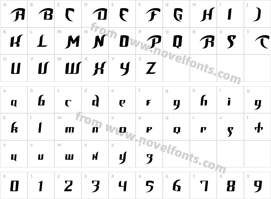 Unofficial BoP FontCharacter Map