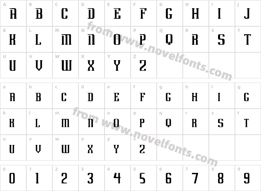 UovoDiDragoRegularCharacter Map