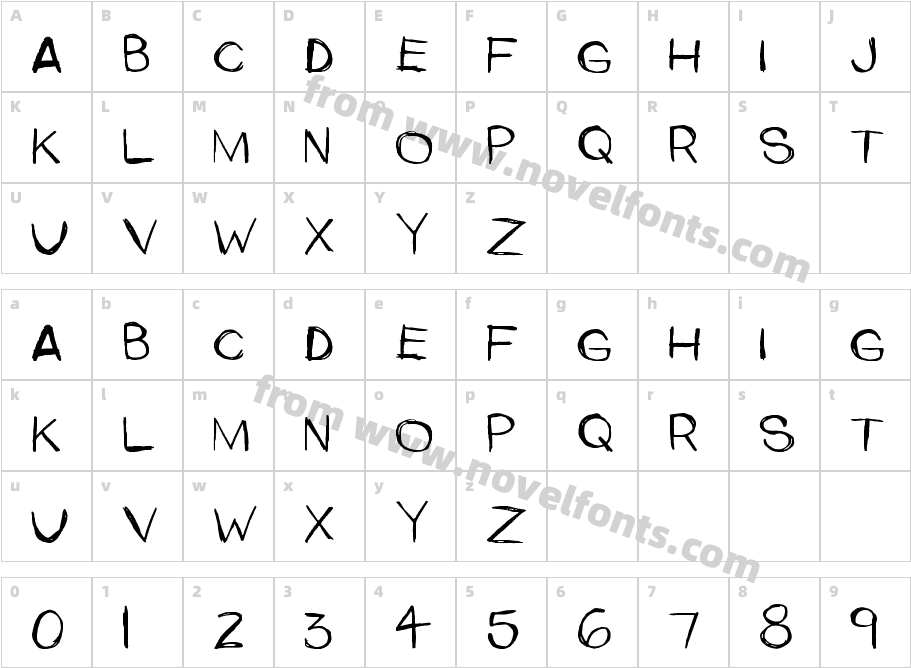 UpperSideCharacter Map