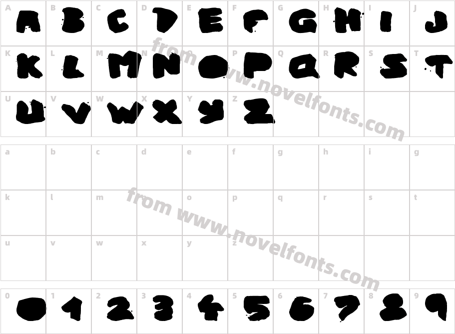 Urban GhostCharacter Map