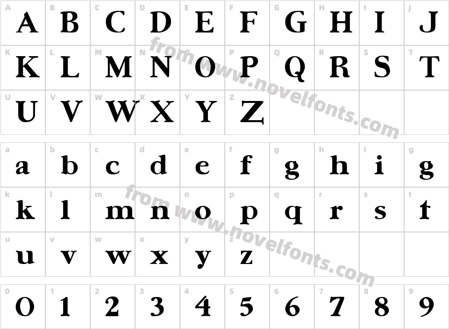 UrsaSerif BoldCharacter Map