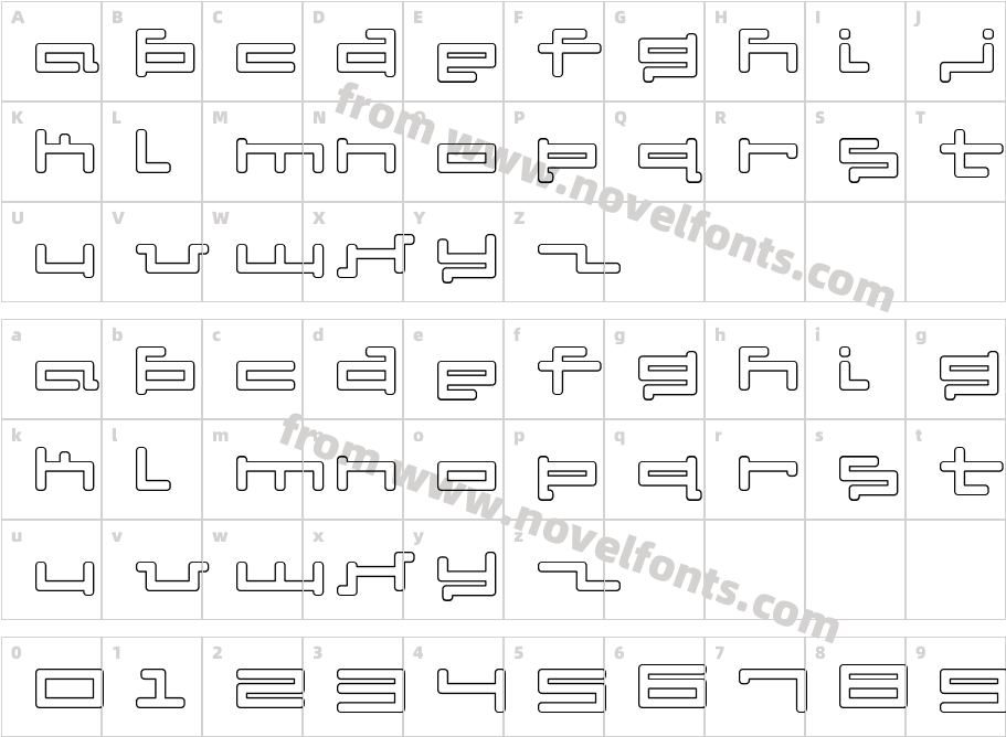 V5 Cuadra2 OutlineCharacter Map