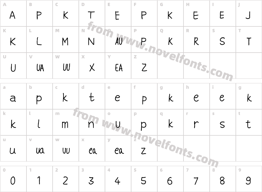 VHARI HINGLISHCharacter Map