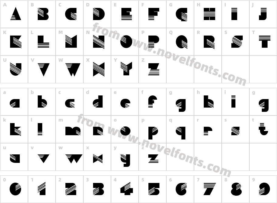 VNI-AztekCharacter Map