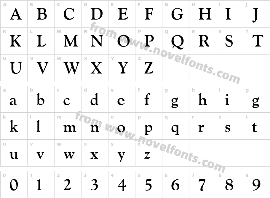 VNI-Goudy-BoldCharacter Map