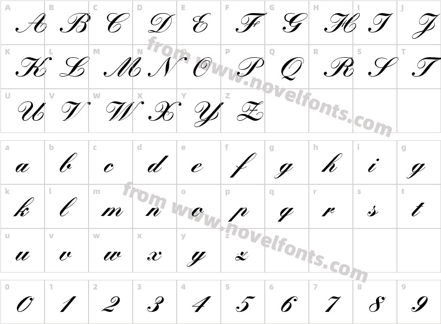 VNI-Kun-Bold-ItalicCharacter Map