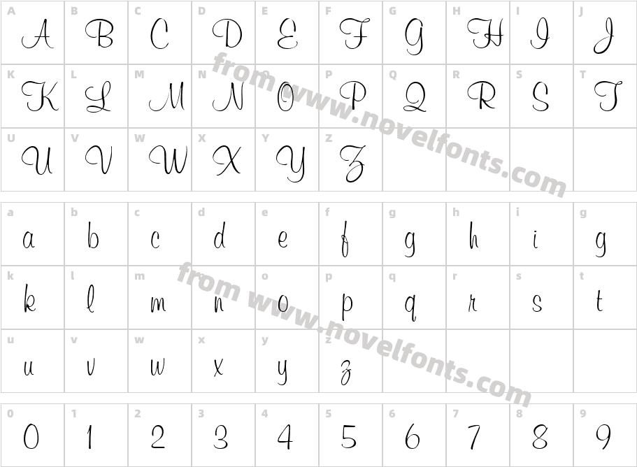 VNI-MurrayCharacter Map