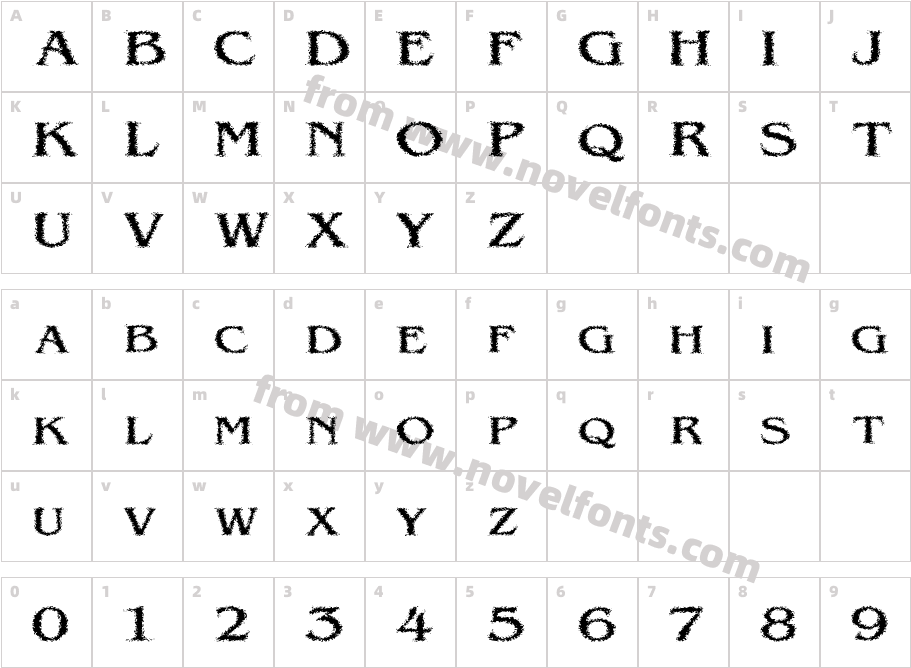 VTC VictorianLint SCCharacter Map