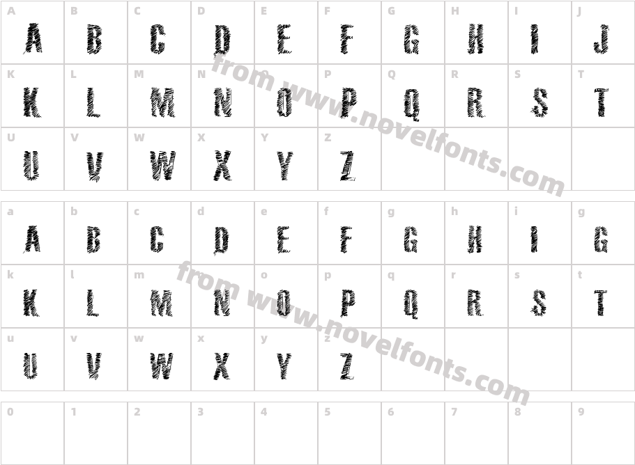 VTKS 36Character Map