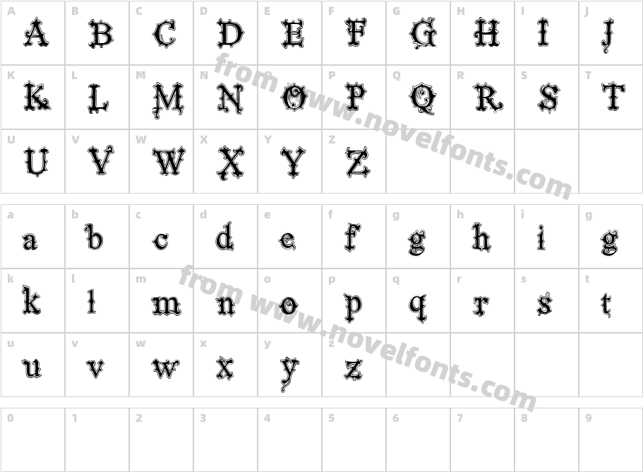 VTKS Black Label Normal FileteCharacter Map