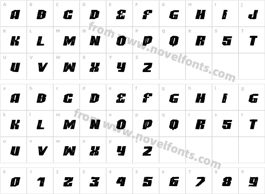 VTKS HIGHLIGHT 2Character Map