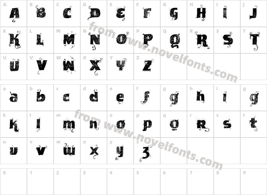 VTKS News LabelCharacter Map