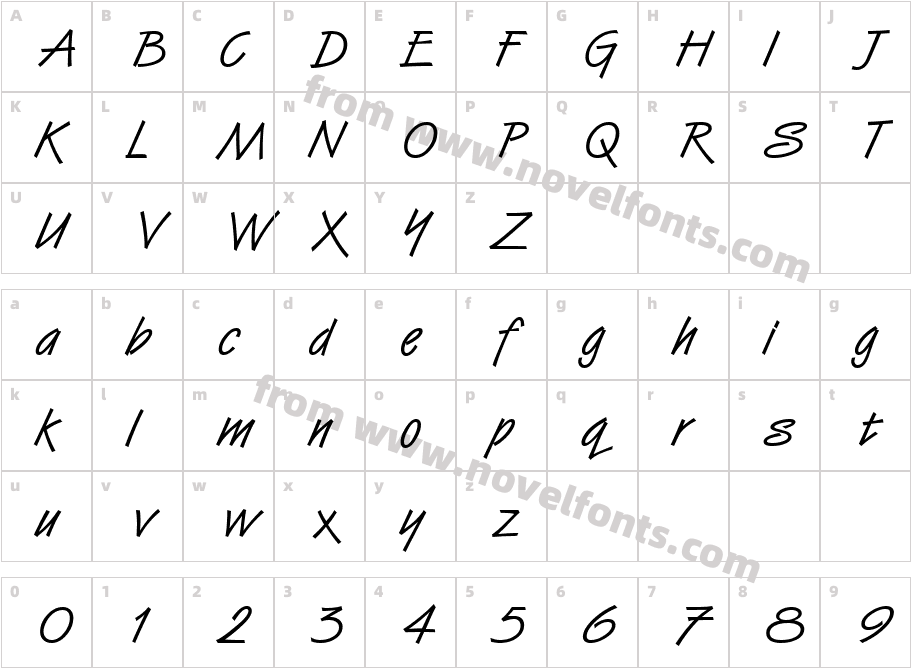 Van Dijk ICGCharacter Map