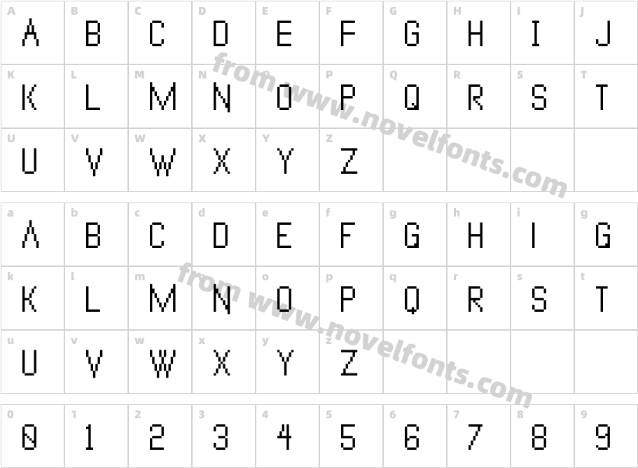 VanadinePixCharacter Map