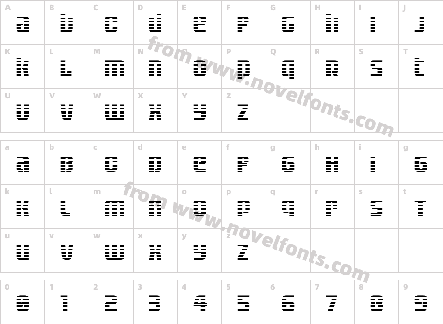 Vanguardian GradientCharacter Map