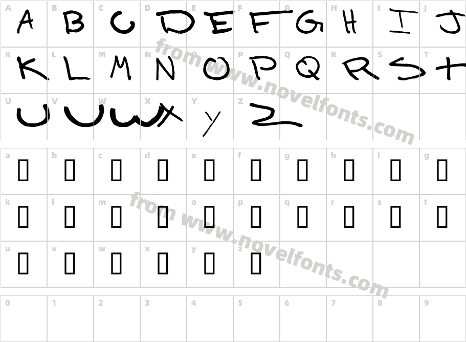 DonaldCharacter Map