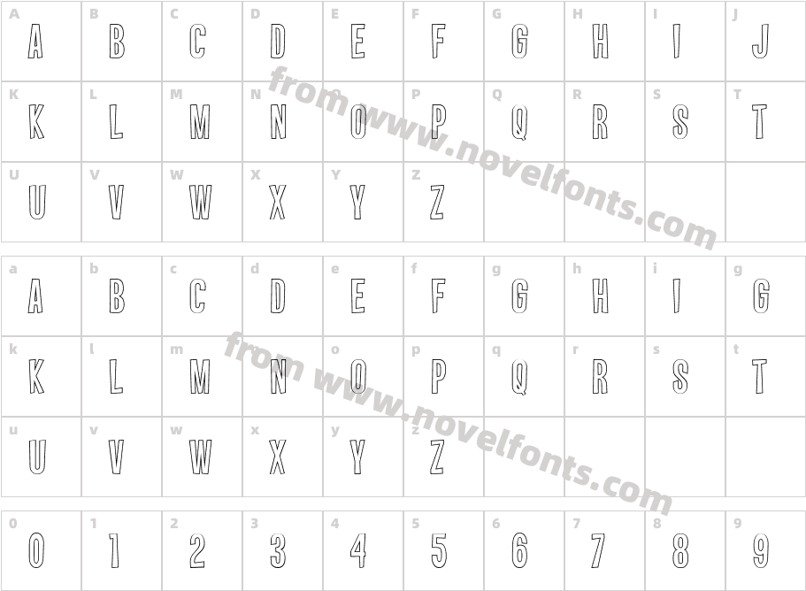 Vanishing Boy BTN OutlineCharacter Map