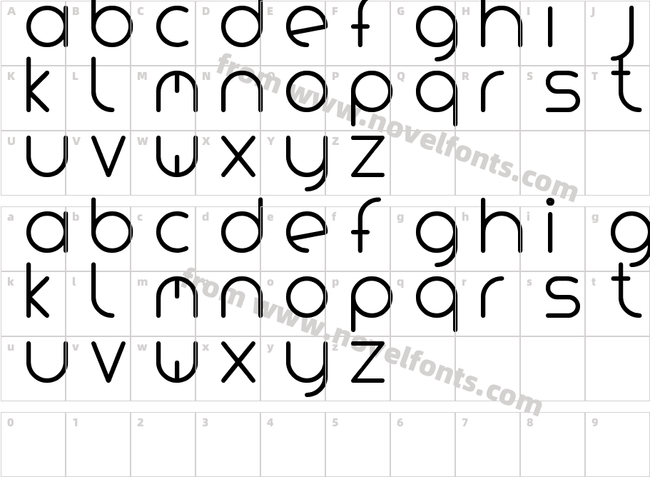 Variada tfbCharacter Map