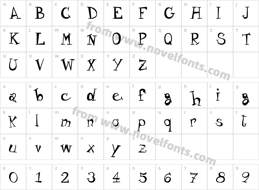 Variety_free-versionCharacter Map