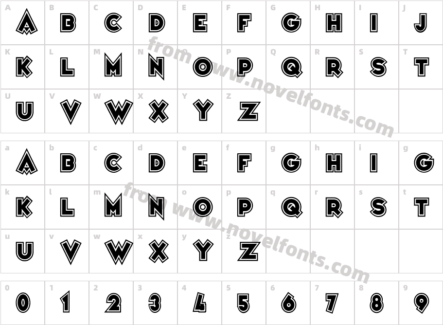 Varieté ColegeCharacter Map