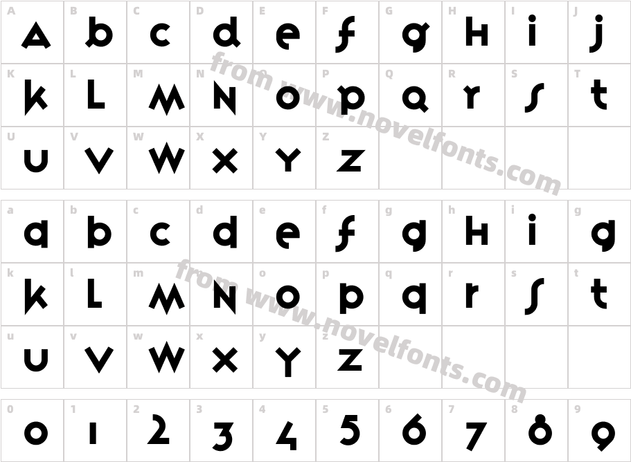 VariexCharacter Map