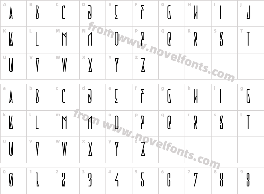 Variol-RegularCharacter Map