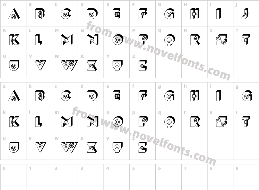 Vasta LightCharacter Map