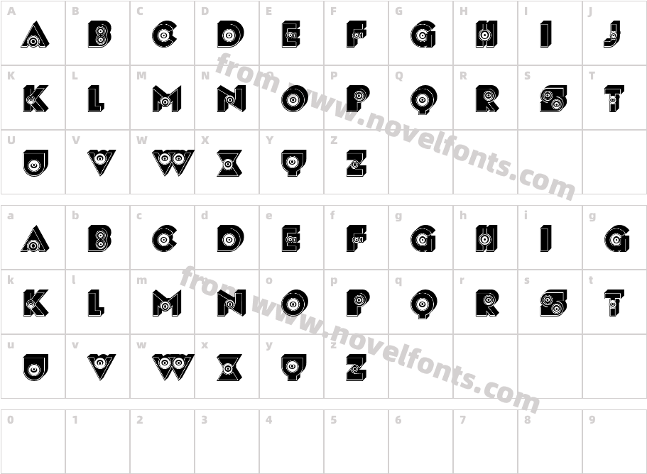 Vasta RegularCharacter Map