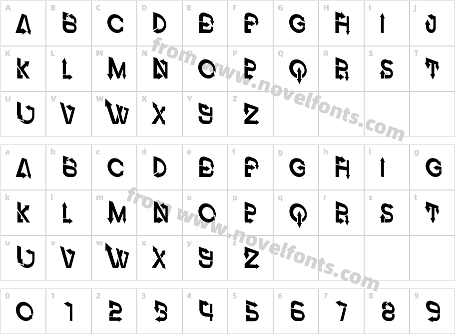 Vector RegularCharacter Map