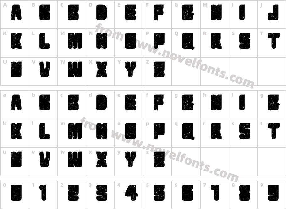 VelvetDropCharacter Map