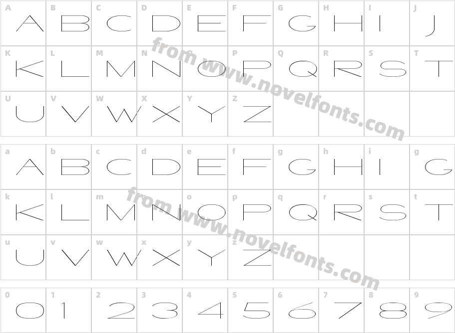 Venetian Sound SystemCharacter Map