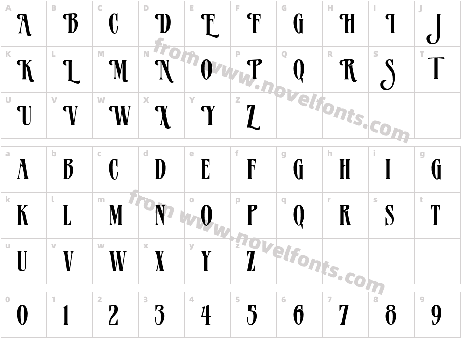 Verve AlternateCharacter Map