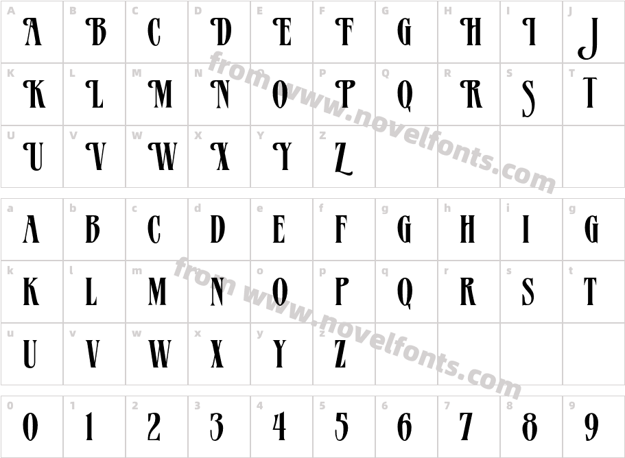 VerveCharacter Map