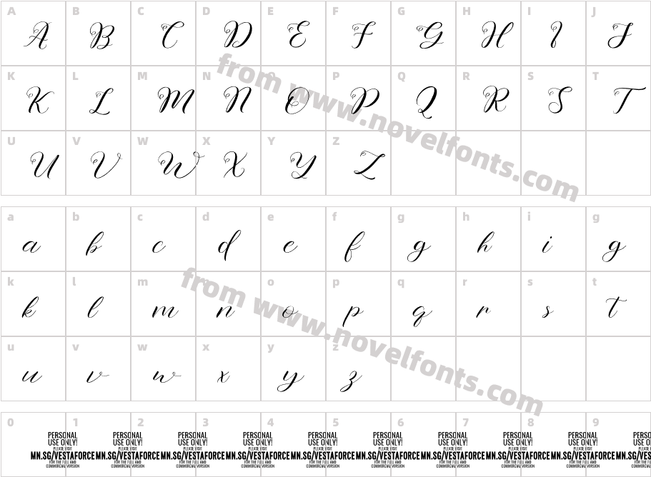 Vestaforce PERSONAL USE ThinCharacter Map