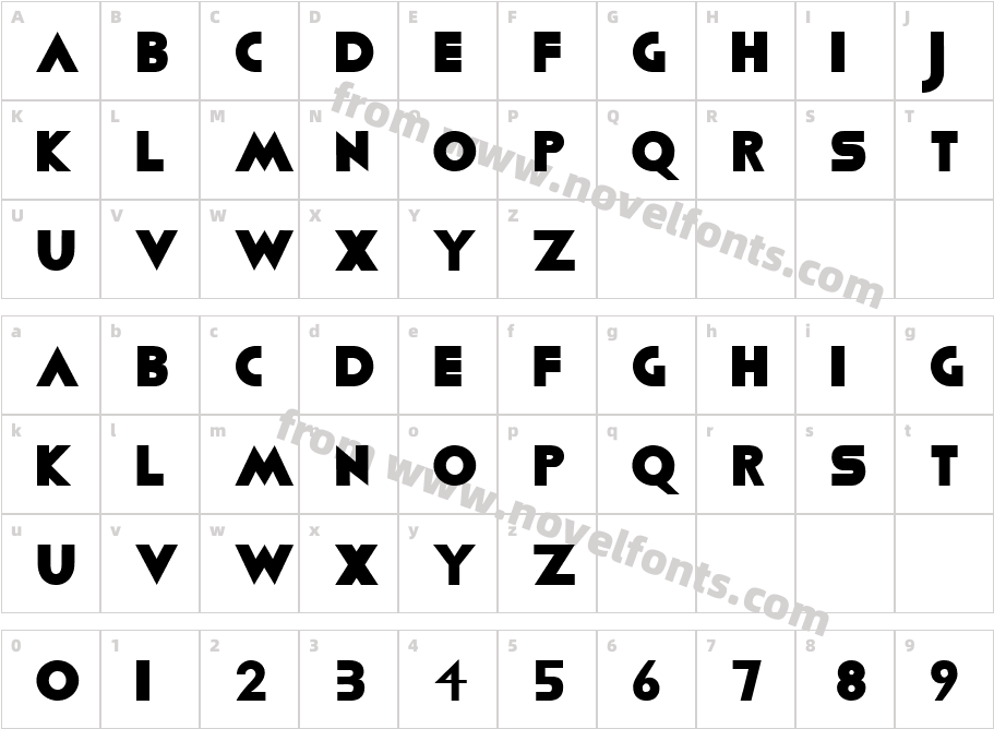 ViafontCharacter Map